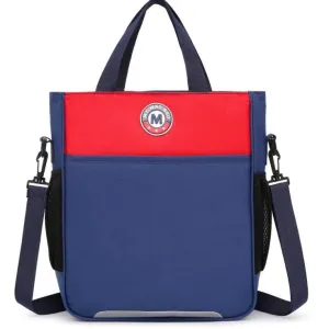 Children Fashion Girls Boys Color Matching Nylon Handbag Backpack School Bag for Primary School