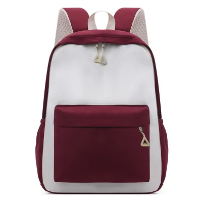 Kids School Backpacks Waterproof Color Matching Canvas Backpack