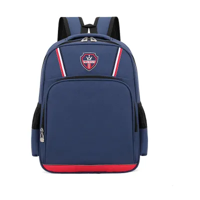 Children Fashion Waterproof Canvas Stripe Backpack School Bag for Primary School