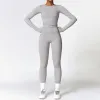 Long Sleeve Trousers Cream Grey