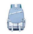 Children Fashion Boys Girls Color Matching Multi Layer Canvas Backpack School Bag