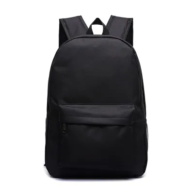 Children Fashion Simple Solid Color Girls Boys Canvas Backpack School Bag with Air Cushion Strap