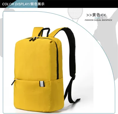 Children Fashion Simple Solid Color Canvas Backpack School Bag Street Trend Letters Print Oxford Cloth Neutral
