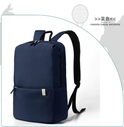 Children Fashion Simple Solid Color Canvas Backpack School Bag Street Trend Letters Print Oxford Cloth Neutral