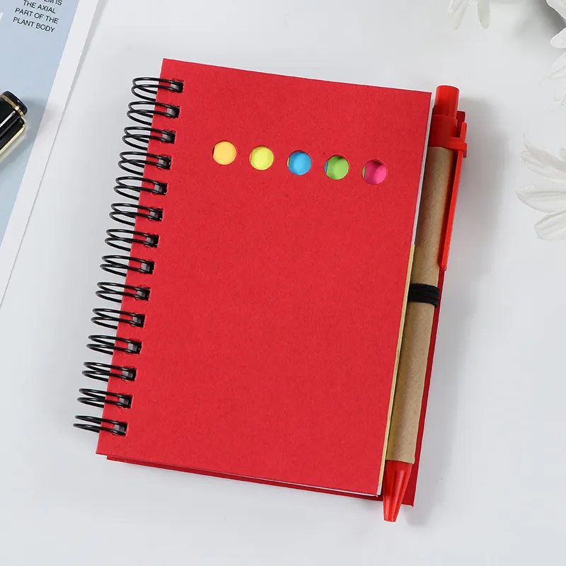 Fashion Simple Pen Sticky Note Notebook Set 11.5x14