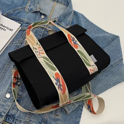 Women Fashion Casual Large Capacity Canvas Tote Handbag