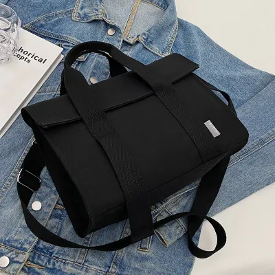 Women Fashion Casual Large Capacity Canvas Tote Handbag