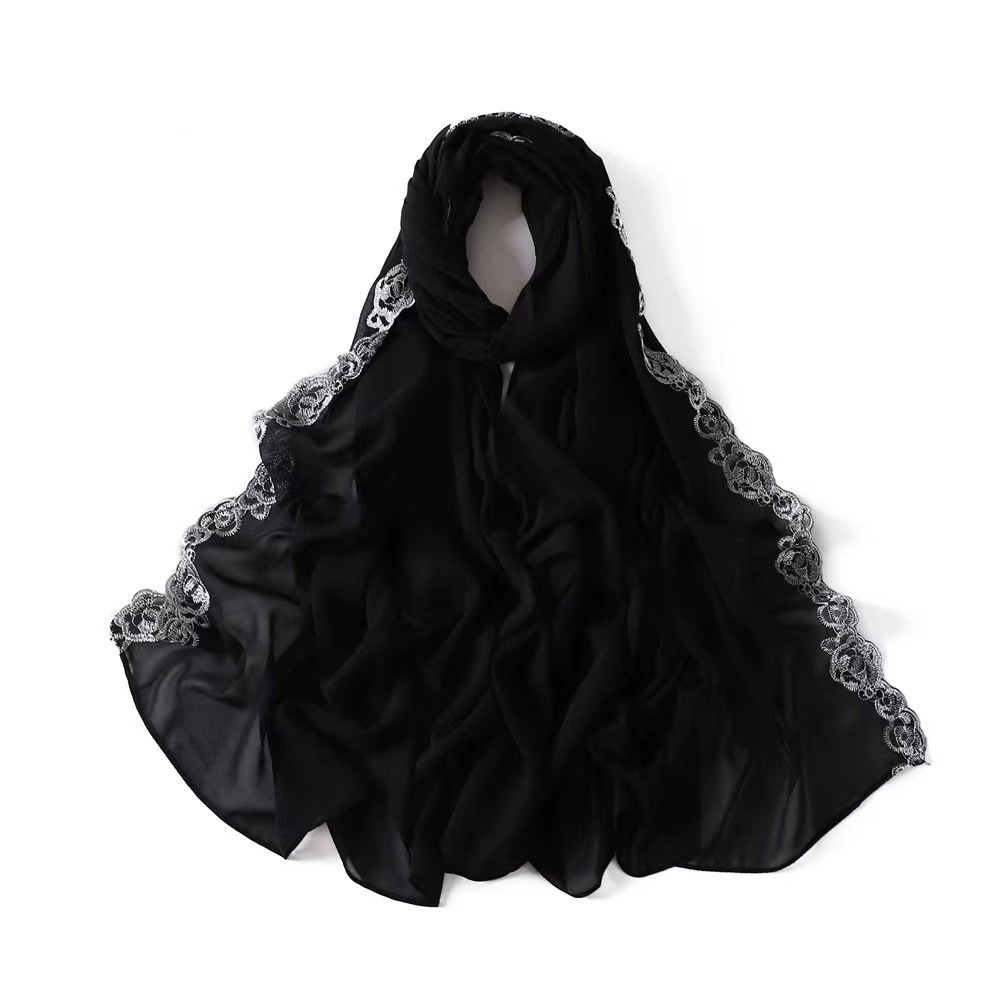 Wholesale Women Fashion Casual Solid Color Chiffon Lace