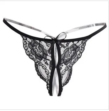 Women's Sexy Lace Bowknot Thong Panties