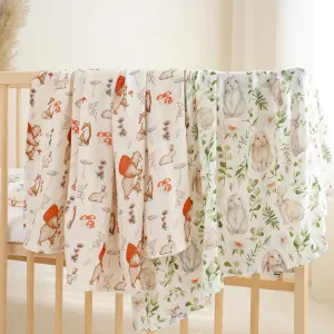Anmultifunctional Gauze Towel 2 Layers Bamboo Cotton Swaddling Baby Blanket