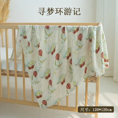 Anmultifunctional Gauze Towel 2 Layers Bamboo Cotton Swaddling Baby Blanket