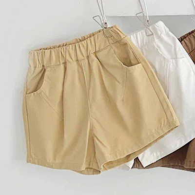 Kids Baby Unisex Fashion Casual Solid Color Shorts