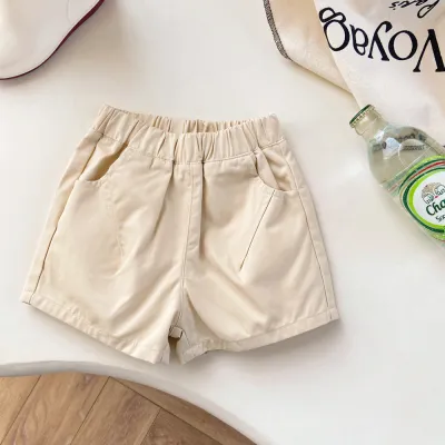 Kids Baby Unisex Fashion Casual Solid Color Shorts