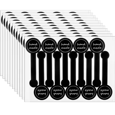 Black Long Sealing Decoration Stationery Sticker