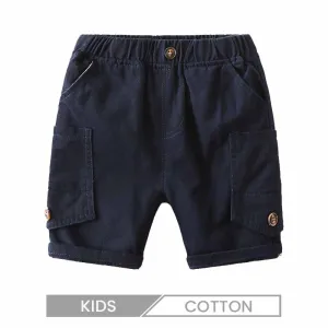 Kids Toddlers Fashion Boys Solid Color Cotton Shorts