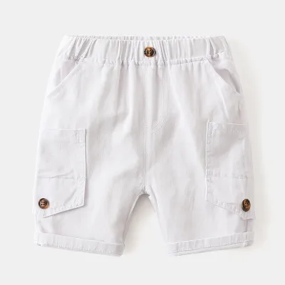 Kids Toddlers Fashion Boys Solid Color Cotton Shorts