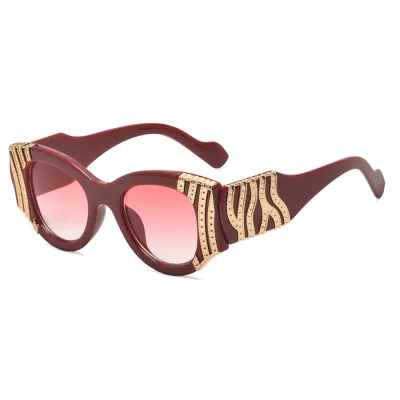 Fashion Personalized Metal Framed Sunscreen Sunglasses