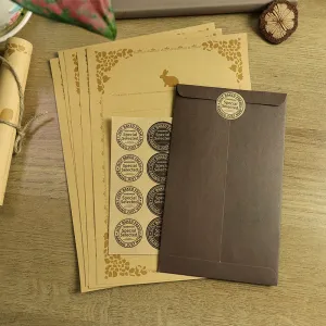 Retro Chinese Envelope Kraft Paper Stationery Set 29-Pieces