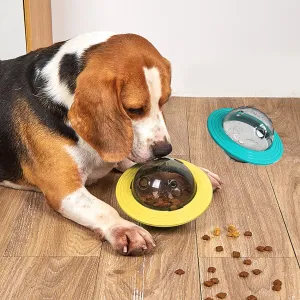 Bite-Resistant Dog Toys Frisbee Flying Saucer Leak Ball for Pets ABS Material