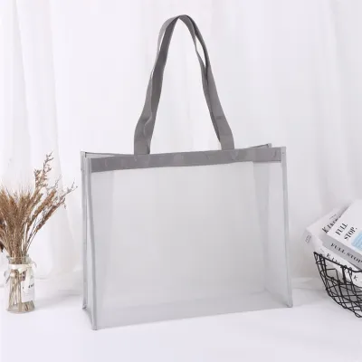 Reusable 50*35*14cm Custom Shopping Blank Nylon Mesh Bag