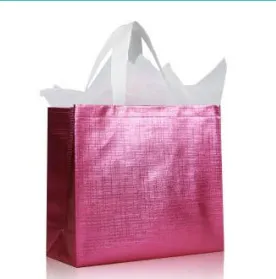 20*25*10cm Custom Laminated Non-Woven Laser Gift Packaging Shopping Bag