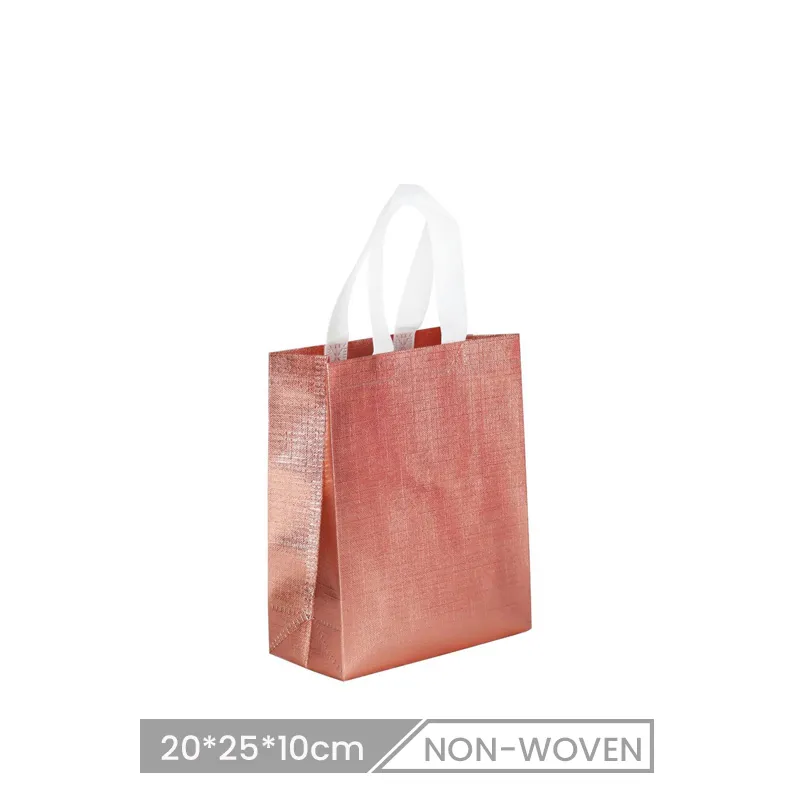 20*25*10cm Custom Laminated Non-Woven Laser Gift Packaging Shopping Bag