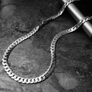 Men's Titanium Steel Cuban Chain Geometric Necklace