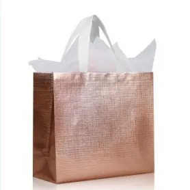 32*28*12cm Custom Laminated Non-Woven Laser Gift Packaging Shopping Bag