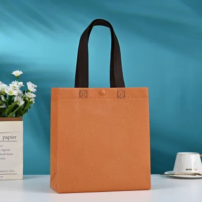 23*25*10cm Custom Buckle Blank Non-Woven Tote Shopping Bag