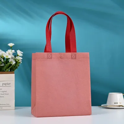 23*25*10cm Custom Buckle Blank Non-Woven Tote Shopping Bag