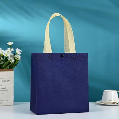 23*25*10cm Custom Buckle Blank Non-Woven Tote Shopping Bag