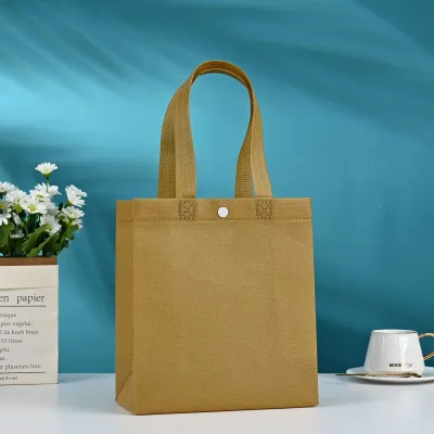23*25*10cm Custom Buckle Blank Non-Woven Tote Shopping Bag