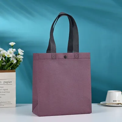 23*25*10cm Custom Buckle Blank Non-Woven Tote Shopping Bag