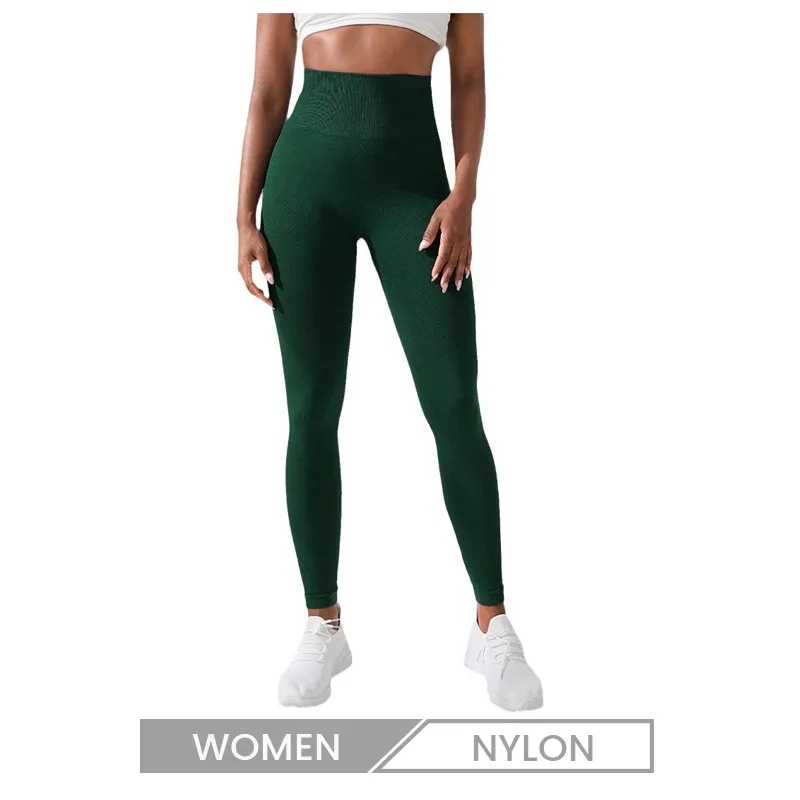 Customized Logo Women Yoga Solid Color High Waist Sports Leggings