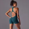 6660 Shorts Zip Jaysuit-Set Blue