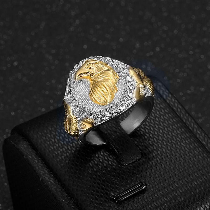 PAMTIER Vintage Anillo Trenzado Para Los Hombres De Acero Inoxidable De