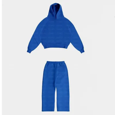 Fashion Casual Hoodie and Drawstring Pants Set for Men