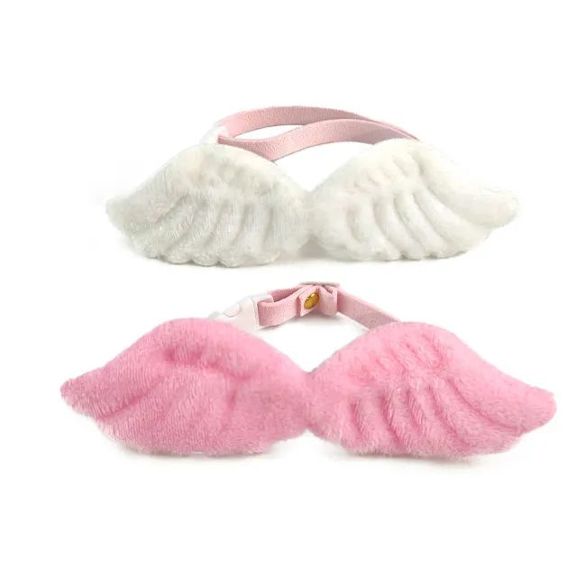 Fashin Cute Angel Wings Pet Bow Tie Cotton Polyester Princess