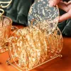 9.5CM Gold Foil Round