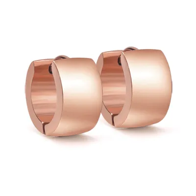 Women Geometric Stainless Steel Round Earrings