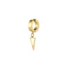 Gold Ear Clip Hanging Triangle