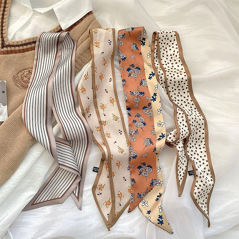 Women's Fashion Elegant Long Printed Polyester Scarf