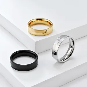 Fashion Simple Geometry Stainless Steel Ring