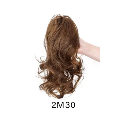 Fashion Short Curly Half-Tied Grab Wig High Temperature Wire Hair Bundle