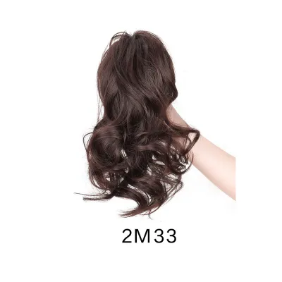 Fashion Short Curly Half-Tied Grab Wig High Temperature Wire Hair Bundle