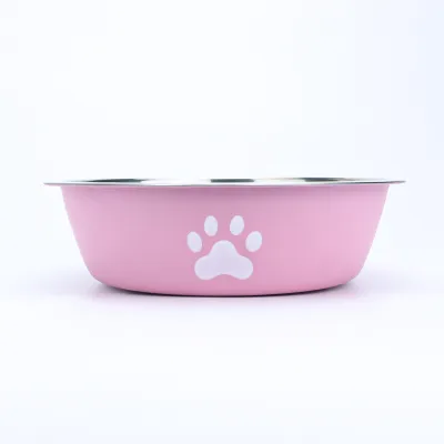 Large Capacity Stainless Steel Anti-Tumpling Dog Bowl for Home Pet Products