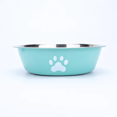 Large Capacity Stainless Steel Anti-Tumpling Dog Bowl for Home Pet Products