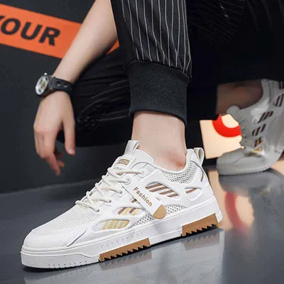 Men Leisure Sports Versatile Lace-Up Sneakers