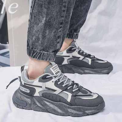 Wholesale Men Fashion Casual Spring Autumn Commuter Lace-Up Thick-Soled Boots