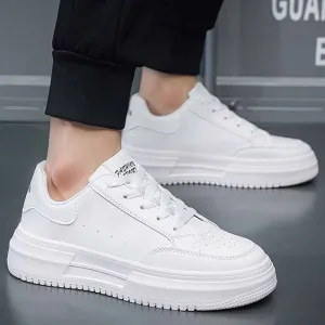 Men Leisure Sports Versatile Lace-Up Thick-Soled Sneakers